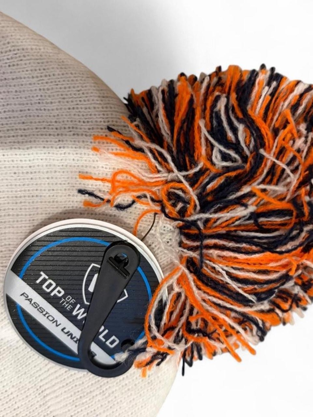 NWT University of Virginia Cavaliers navy and orange pom beanie - Picture 3 of 3